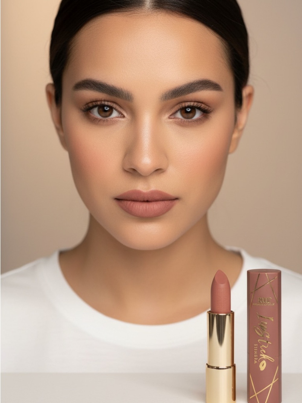 NEW Click Bullet Nude Matte Lipstick by Romantic Beauty #14